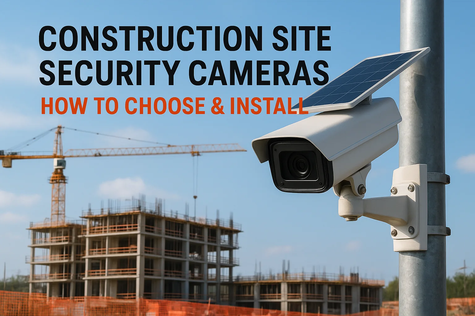 Construction Site Security Cameras: How to Choose & Install